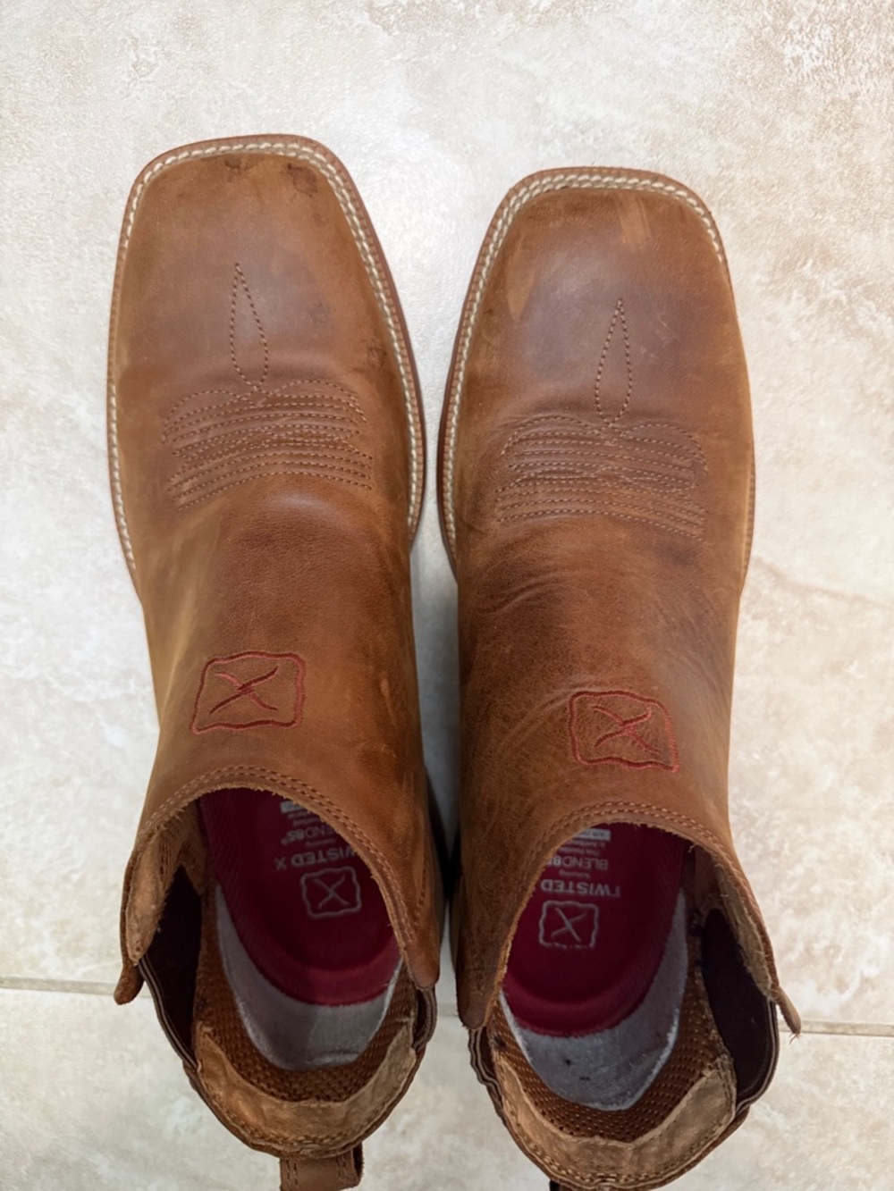 Twisted X Men's Brown Leather Chukka Boots - Picture 9 of 9